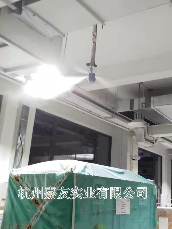 上海同昆文化发展有限公司印刷车间安装“雾王”干雾加湿器