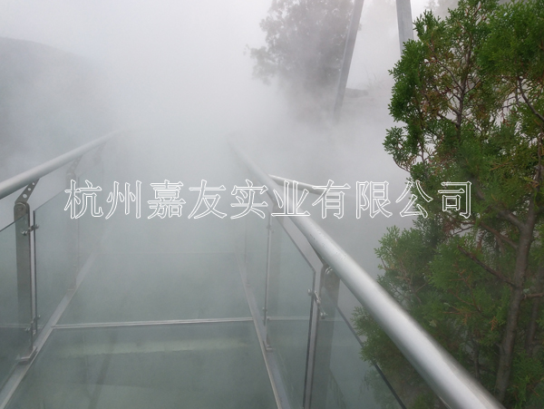 山东枣庄葫芦套景区“雾王”景观人造雾系统安装案例