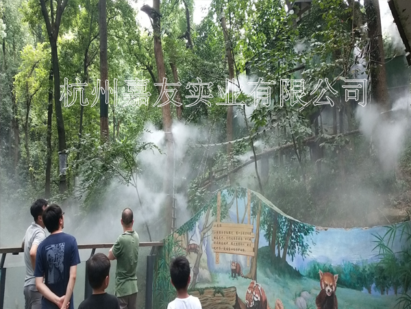 杭州动物园采用“雾王”喷雾降温系统案例