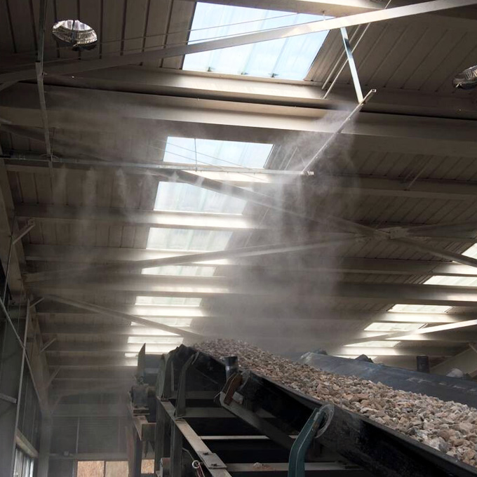 碎石厂喷雾降尘系统